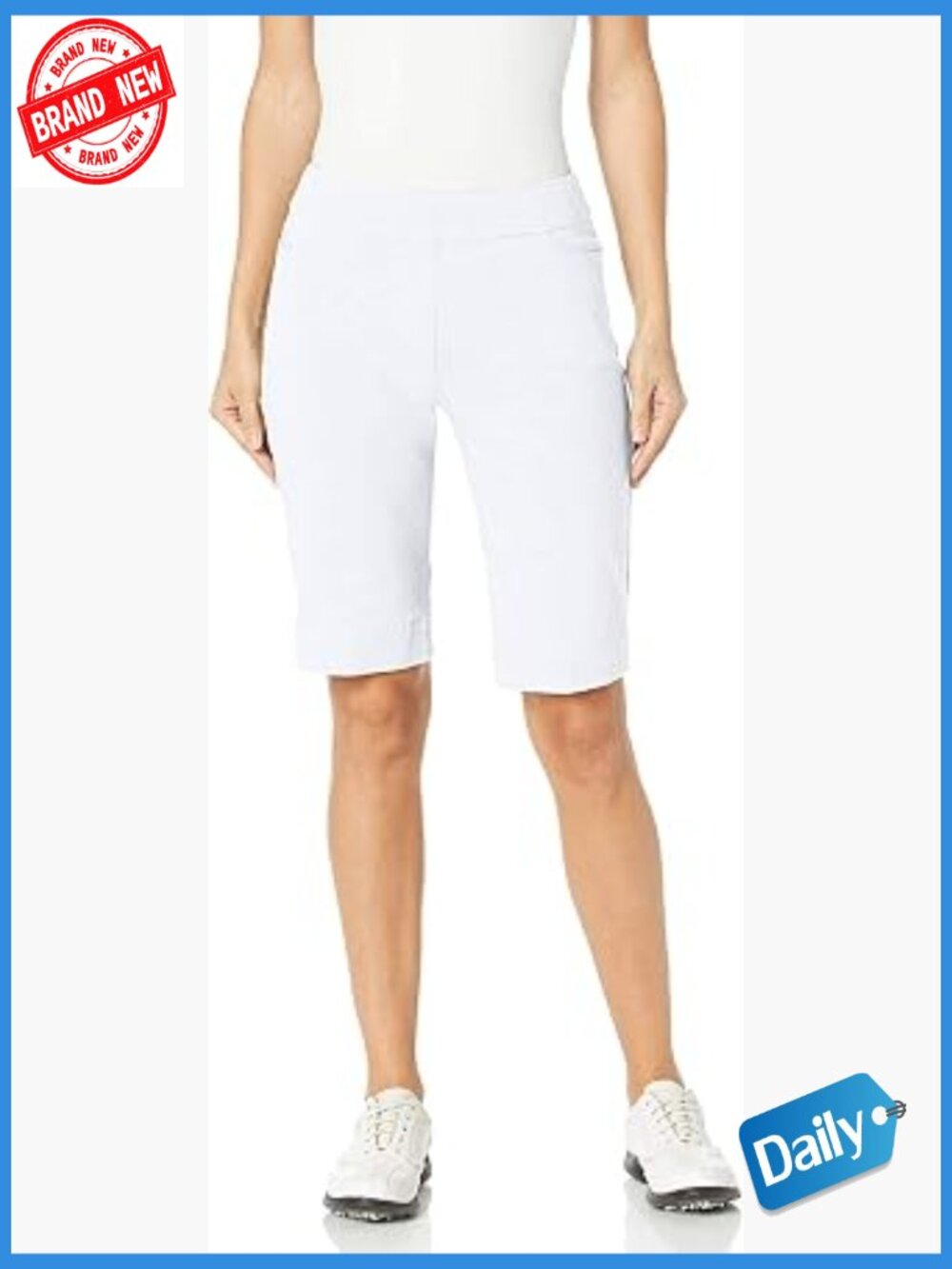 Women's Pull-On Golf Shorts with Tummy Control Waistband